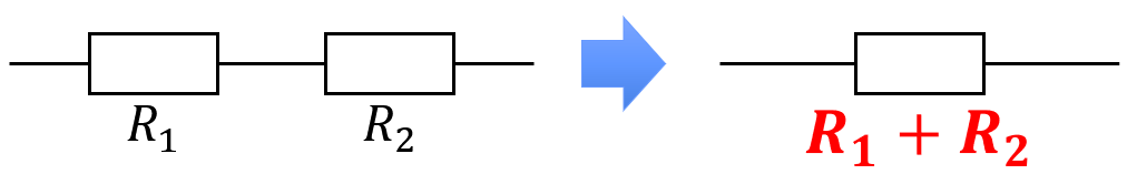 直列接続の抵抗の合成抵抗の求め方と公式